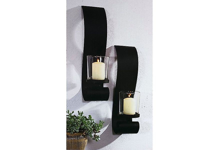 Mojawo Laterne 2er Set Wandkerzenhalter Wandhalter Teelichthalter für Stump günstig online kaufen