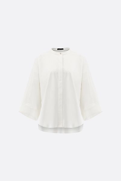 Stehkragenbluse locker geschnitten günstig online kaufen