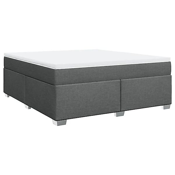 vidaXL Boxspringbett mit Matratze Dunkelgrau 180x200 cm Stoff 3285152 günstig online kaufen