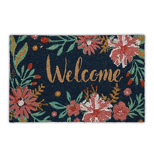 relaxdays Fußmatte Kokos Fußmatte Welcome, Höhe: günstig online kaufen