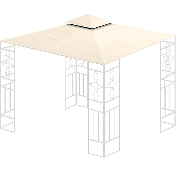 habeig Pavillon-Ersatzdach Ersatzdach 340g/m² SPITZ PVC günstig online kaufen