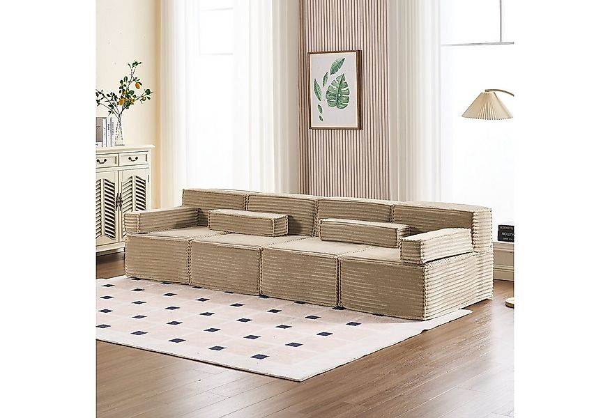 HOMYEDAMIC Big-Sofa Schwammsofa 1-4 Sitzers Ecksofa, Pure Foam Eco Sofa Kom günstig online kaufen
