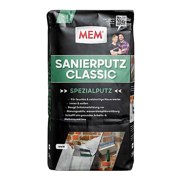 MEM Sanierputz Classic Weiß 25 kg günstig online kaufen