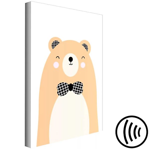 Wandbild Teddy Bear in Bow Tie (1 Part) Vertical XXL günstig online kaufen