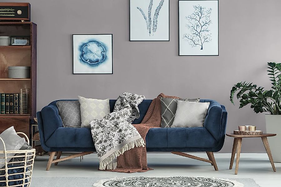 Adam Wohndecke "Flower Cuvée" im floralem Design, Kuscheldecke günstig online kaufen