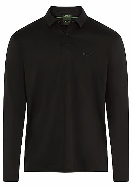 BOSS GREEN Langarm-Poloshirt "Pirol", Langarm, regular fit, Logo-Stickerei günstig online kaufen