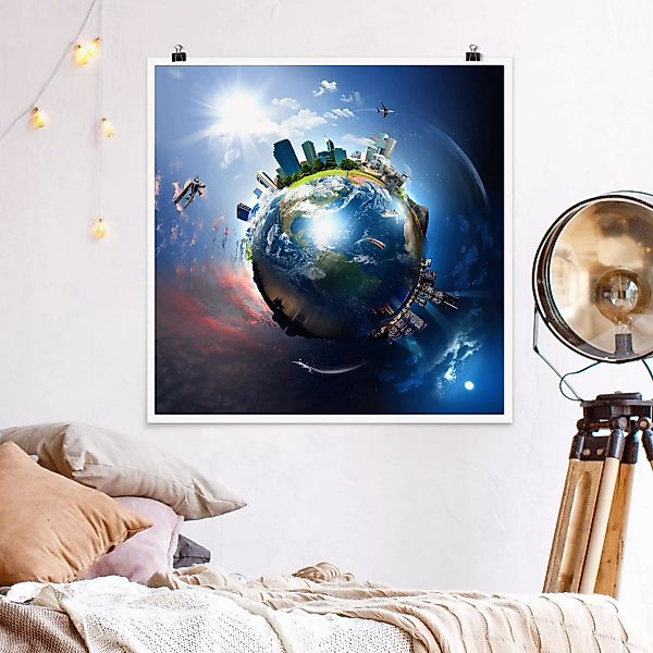 Poster - Quadrat Reise um die Welt günstig online kaufen