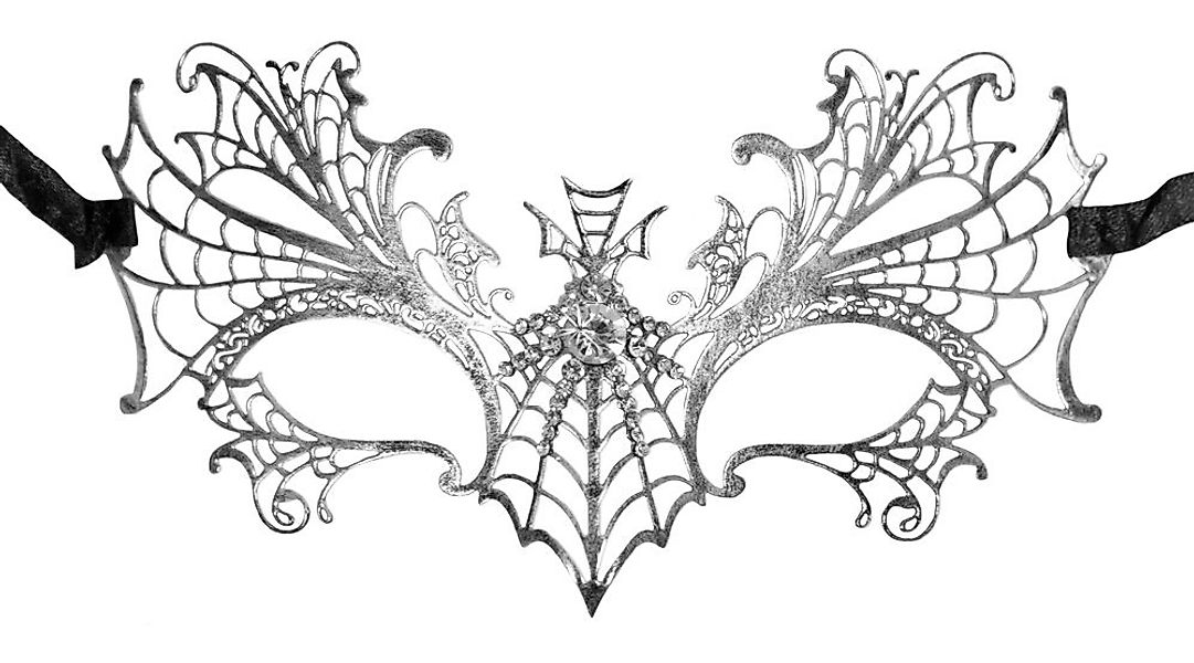 Zoelibat Verkleidungsmaske Schmetterling Augenmaske Obsidia - Silber Antik günstig online kaufen