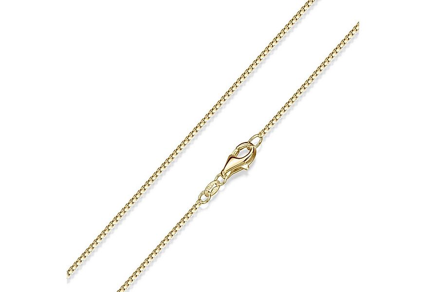 Materia Kette ohne Anhänger Damen Venezianerkette Halskette Gold 1mm 40-70c günstig online kaufen