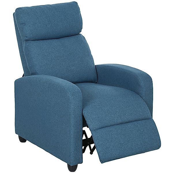 HOMCOM Relaxsessel Manuell verstellbar mit Fußhocker, Gepolsterter Relaxses günstig online kaufen