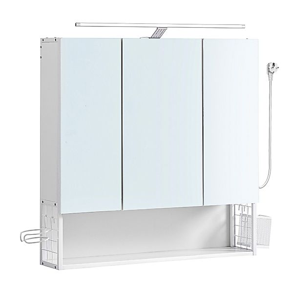 VASAGLE Spiegelschrank Badezimmerschrank Wandschrank Breite 70cm, günstig online kaufen