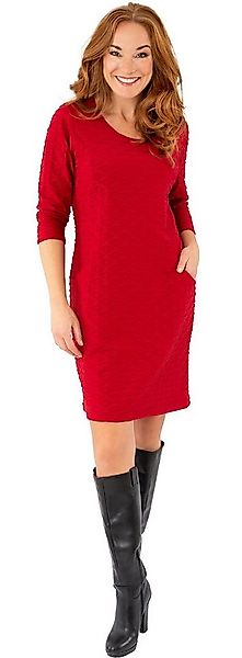 Estefania for woman Etuikleid 196-5107, mit Wabenstruktur und Eingrifftasch günstig online kaufen