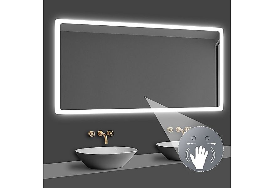 duschspa Badspiegel LED Spiegel mit Beleuchtung dimmbar beschlagfrei Wandsp günstig online kaufen