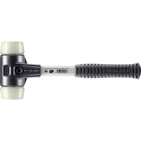 Halder Simplex Schonhammer Ø 50 mm Nylon mit Verstärktem Tempergussgehäuse günstig online kaufen