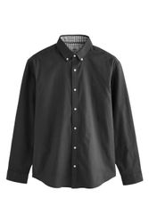 Next Langarmhemd Langärmeliges Oxfordhemd mit Stretch günstig online kaufen