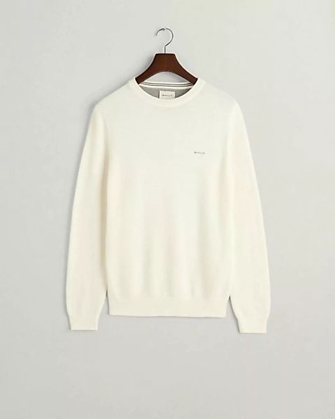 Gant Sweatshirt COTTON PIQUE C-NECK, EGGSHELL günstig online kaufen