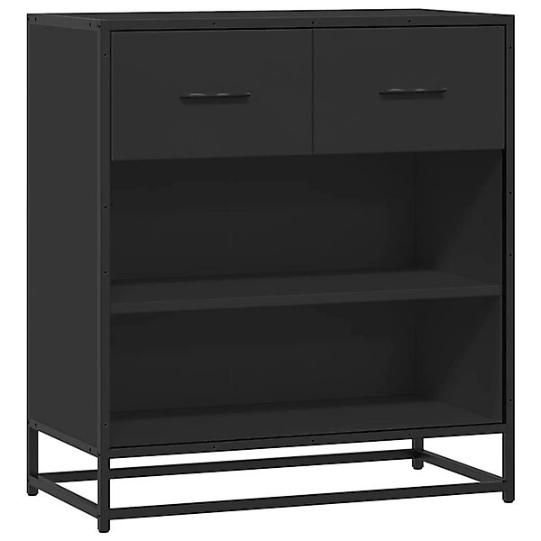vidaXL Sideboard Schwarz 68x35x76 cm Holzwerkstoff 848984 günstig online kaufen