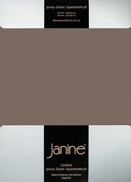 Janine Janine Spannbetttuch Elastic-Jersey 5002 capuccino (47) Größe:  200x günstig online kaufen