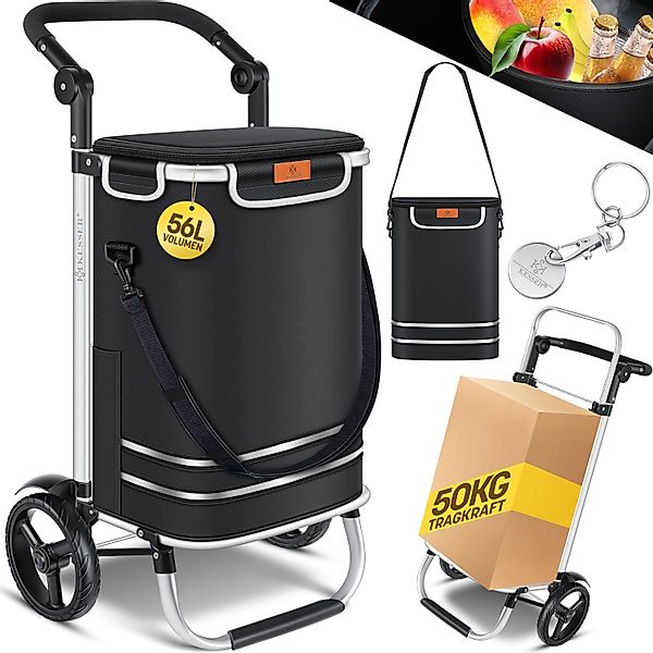 KESSER Einkaufstrolley, klappbar mit 56L Kapazität günstig online kaufen