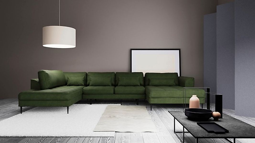 TRENDMANUFAKTUR Wohnlandschaft »Luzi, gemütliches Sofa, extra viel Platz, v günstig online kaufen