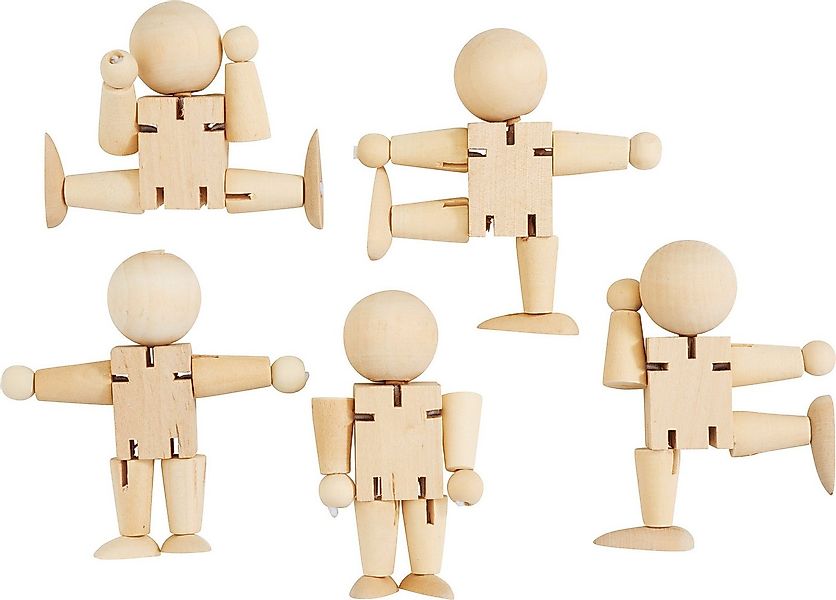 creativ company Dekofigur Bewegliche Figuren (5 St), 5 Stück günstig online kaufen