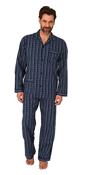Normann Pyjama Gewebter Herren Pyjama, durchknöpfbarer günstig online kaufen