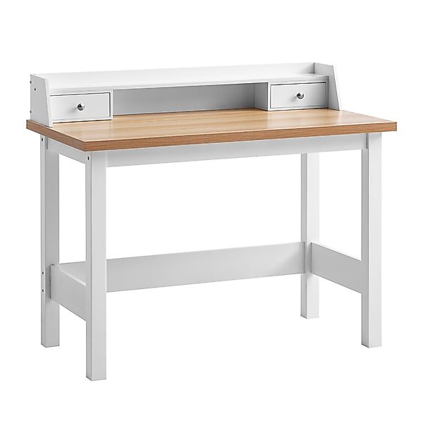 FINEBUY Schreibtisch FB107875 (106x53x90 cm Weiß, günstig online kaufen