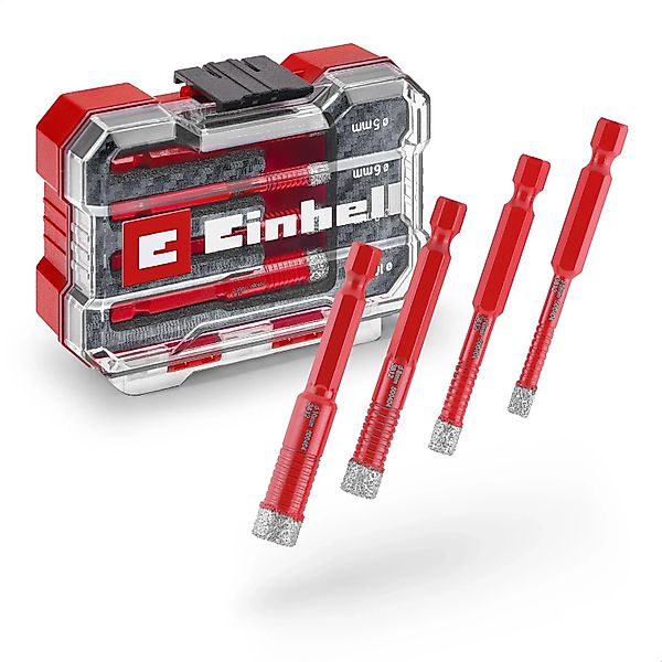 Einhell Diamant-Fliesenbohrer-Set XS-Case 4-teilig günstig online kaufen