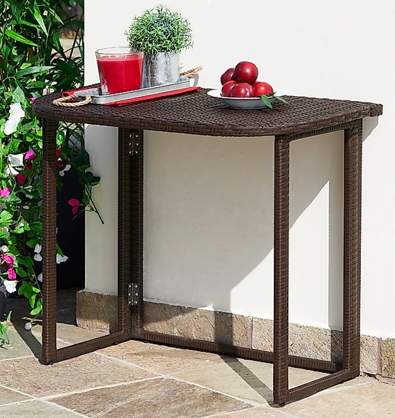 MERXX Gartentisch "Rattan", 50x90 cm günstig online kaufen