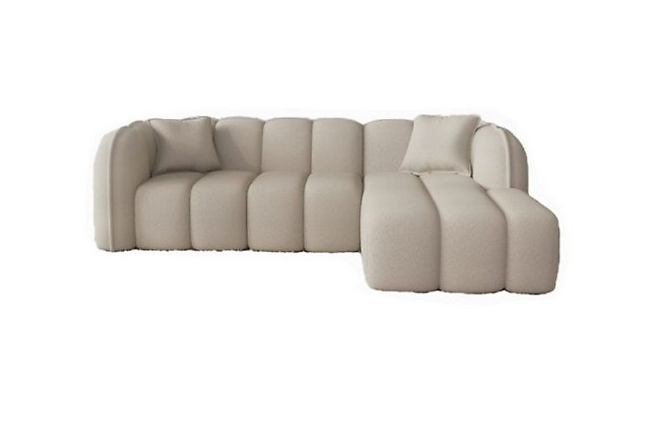Sofa Dreams Polsterecke Miramar L Form kurz 4-Sitzer, 3 verschiedene Stoffb günstig online kaufen