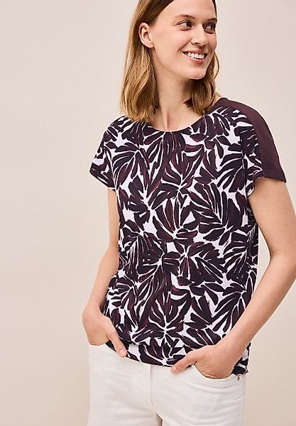 CECIL Print-Shirt mit Details in Ausbrenner-Optik günstig online kaufen