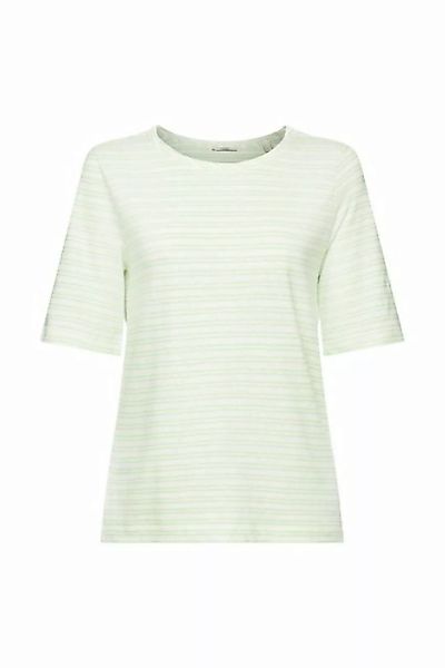Esprit T-Shirt T-Shirt aus Baumwolle-Leinen-Mix (1-tlg) günstig online kaufen