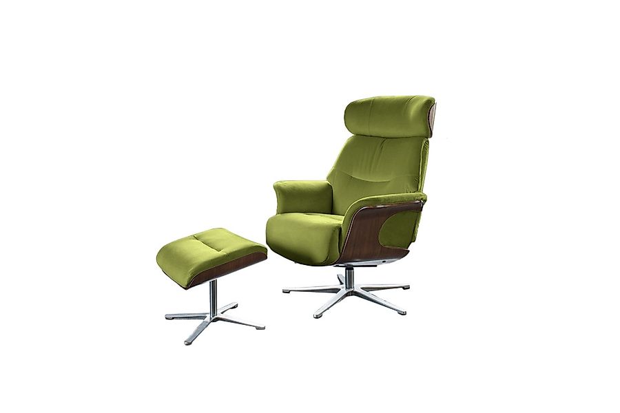 KAWOLA Relaxsessel TOSAR, Drehsessel mit Hocker günstig online kaufen