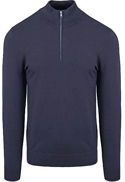 Profuomo Half Zip Pullover Luxury Navy - Größe XL günstig online kaufen