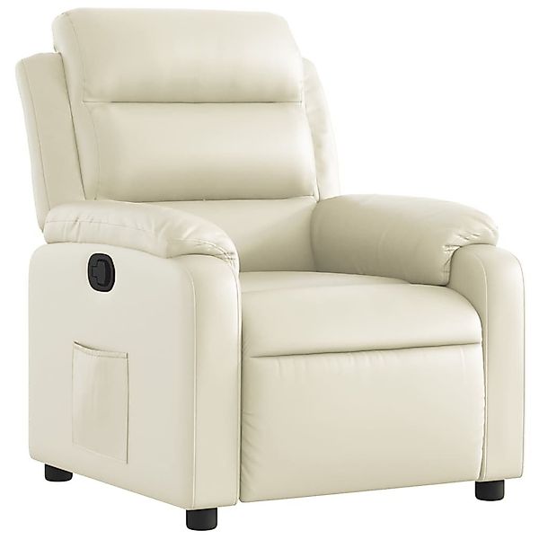 vidaXL Sessel Relaxsessel Creme Kunstleder (1-St) günstig online kaufen