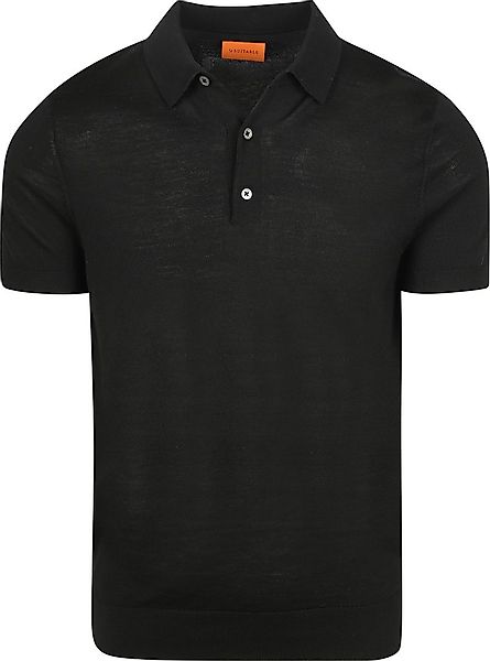 Suitable Poloshirt Merino Wolle Schwarz - Größe L günstig online kaufen