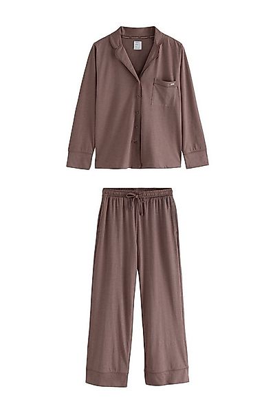 Next Pyjama Jersey-Pyjama mit Knopfleiste (2 tlg) günstig online kaufen