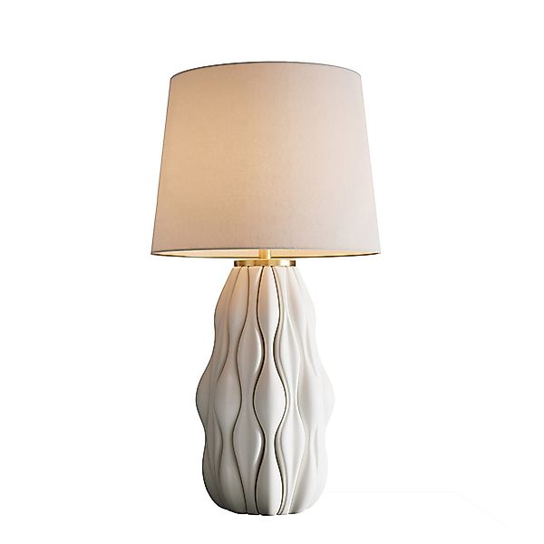 riess-ambiente Tischleuchte ELEGANCIA 65cm weiß/gold – günstig online kaufen