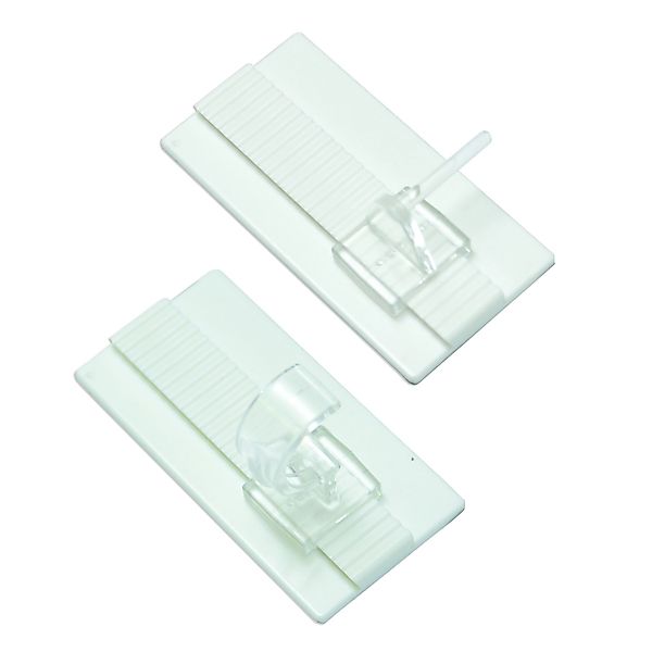 GARDINIA Gardinenstangenhalter Klebehaken Universal, (2-St), Zubehör Vitrag günstig online kaufen