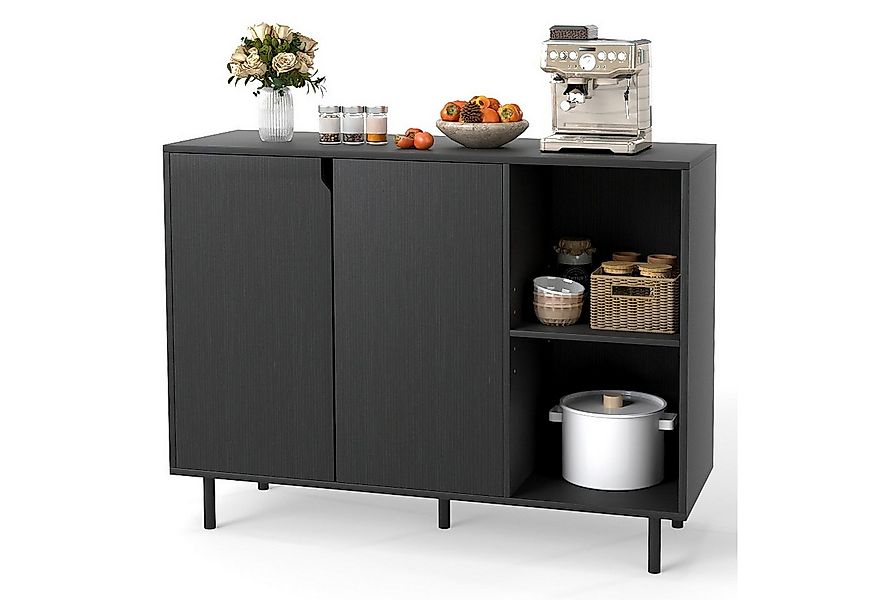 COSTWAY Sideboard, Anrichteschrank mit Fächern, verstellbare Ablagen, 106x3 günstig online kaufen
