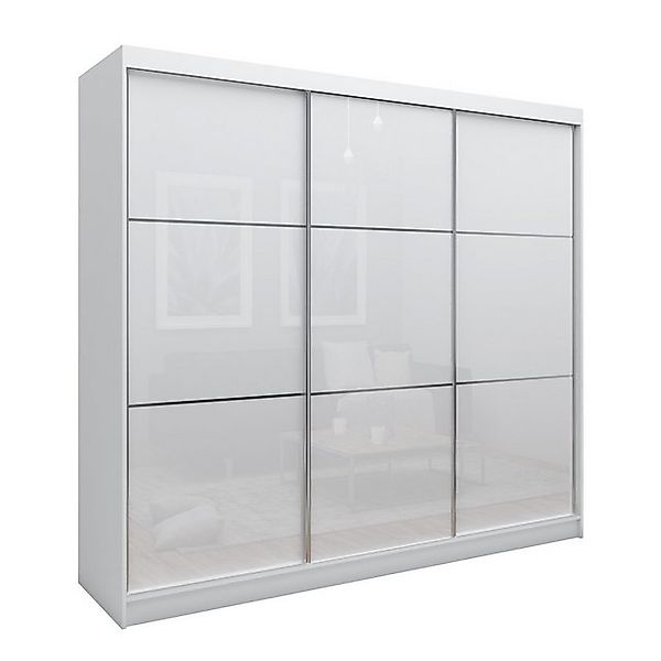 Compleo Schwebetürenschrank CINZIA, Schrank mit Lacobel günstig online kaufen