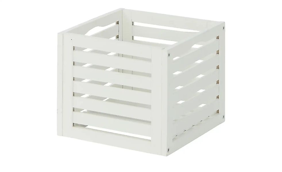 Korb  Oria ¦ weiß ¦ Massivholz ¦ Maße (cm): B: 31 H: 26 T: 31.0 Aufbewahrun günstig online kaufen