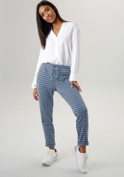 Aniston SELECTED Schlupfhose mit geometrischem Muster günstig online kaufen