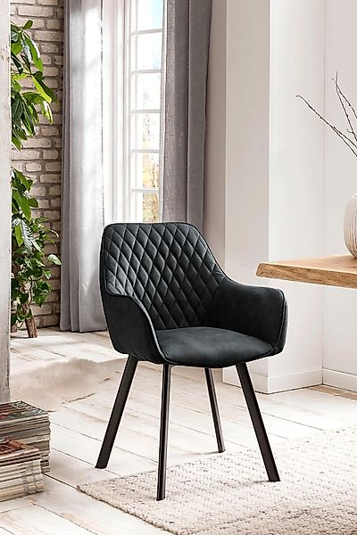 SalesFever Armlehnstuhl »Cardiff Bequemer Esszimmerstuhl« (Set) 2 Stk. Micr günstig online kaufen