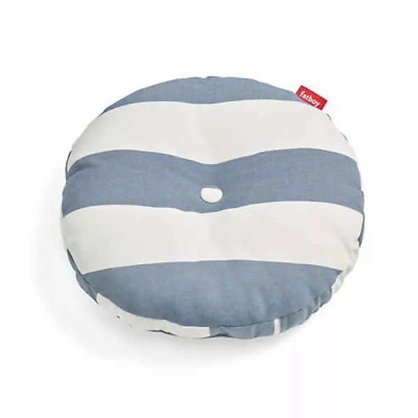 Outdoor-Kissen Circle textil blau / Ø 50 cm - Fatboy - Blau günstig online kaufen