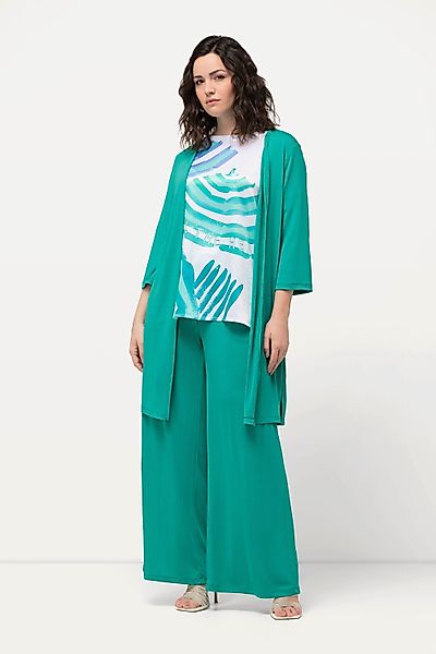 Ulla Popken Longshirt Longjacke Rippjersey offene günstig online kaufen