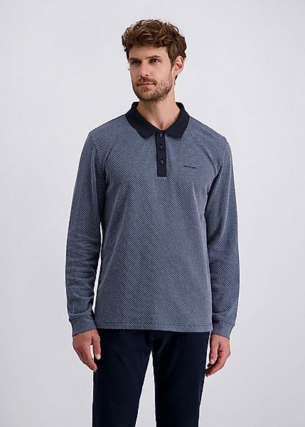 Pierre Cardin Langarmshirt (1-tlg) mit Strukturmuster günstig online kaufen