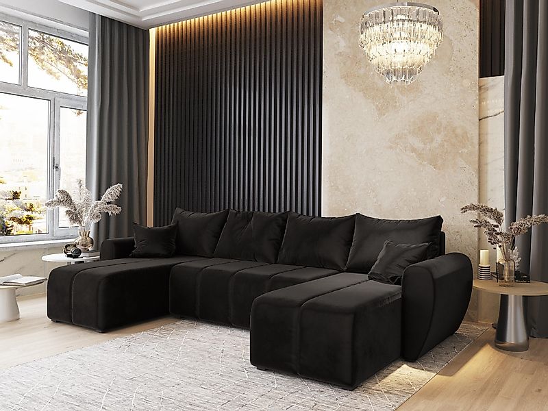 Masseno Ecksofa MADISON mit Schlaffunktion U-Form, günstig online kaufen