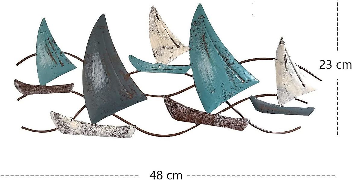 LB H&F Lilienburg Wanddekoobjekt Wandskulptur Segelschiffe günstig online kaufen