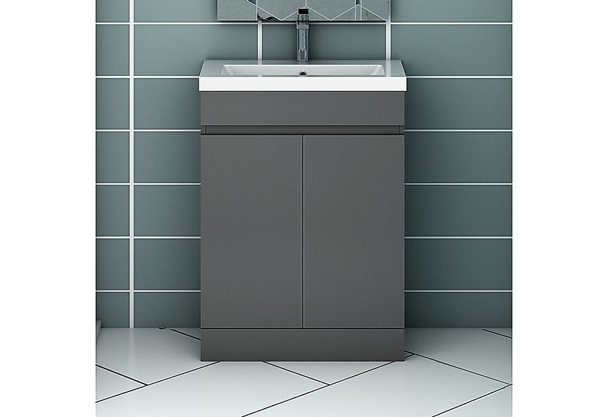 Aica Sanitär Waschtisch Waschtisch Badmöbel Set Waschbecken mit Unterschran günstig online kaufen